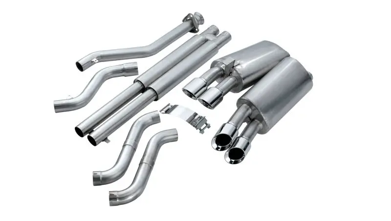 Corsa Sport Cat-Back Exhaust System For 1990–1995 Chevrolet Corvette C4 Zr1 (Lt5 5.7L V8) – Polished Stainless Steel 1