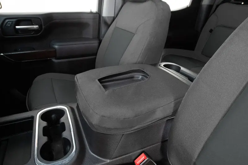 Covercraft Endura Precisionfit Front Row Seat Covers For 2020–2024 Jeep Gladiator – Silver/Charcoal 1