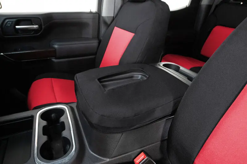 Covercraft Endura Precisionfit Front-Row Seat Covers In Red/Black For 2018–2024 Toyota Camry 1