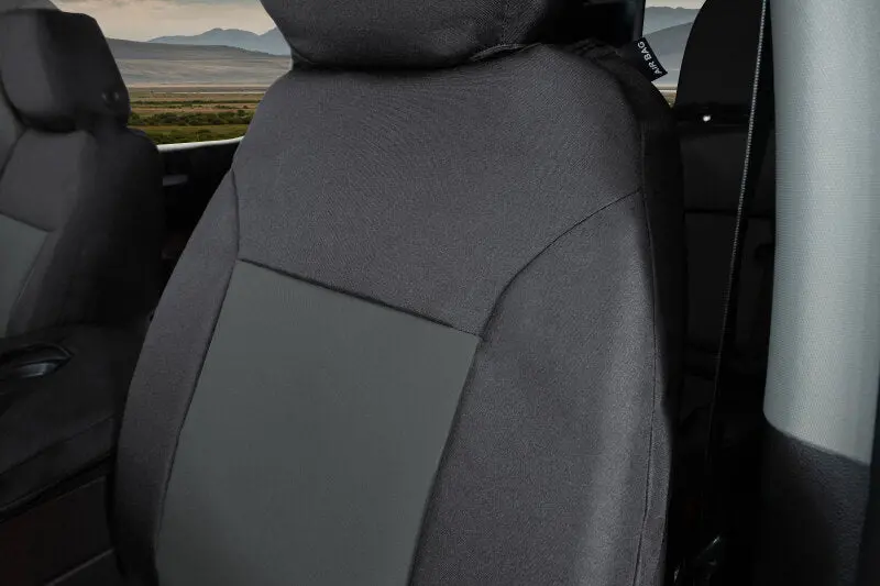 Covercraft Endura Precisionfit Seat Covers – Custom-Fit Front Row, Black/Charcoal, For 2023–2024 Ford Super Duty 1