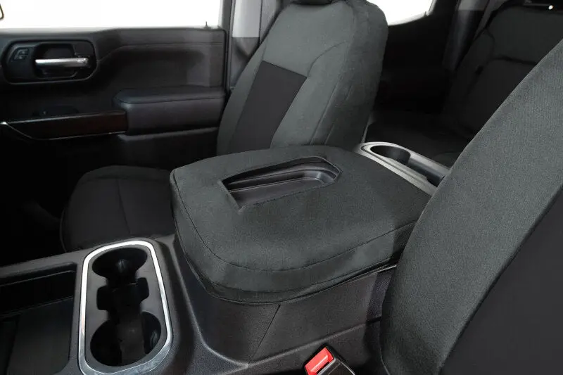 Covercraft Endura Precisionfit Seat Covers – Custom-Fit Front Row, Black/Charcoal, For 2023–2024 Ford Super Duty 2