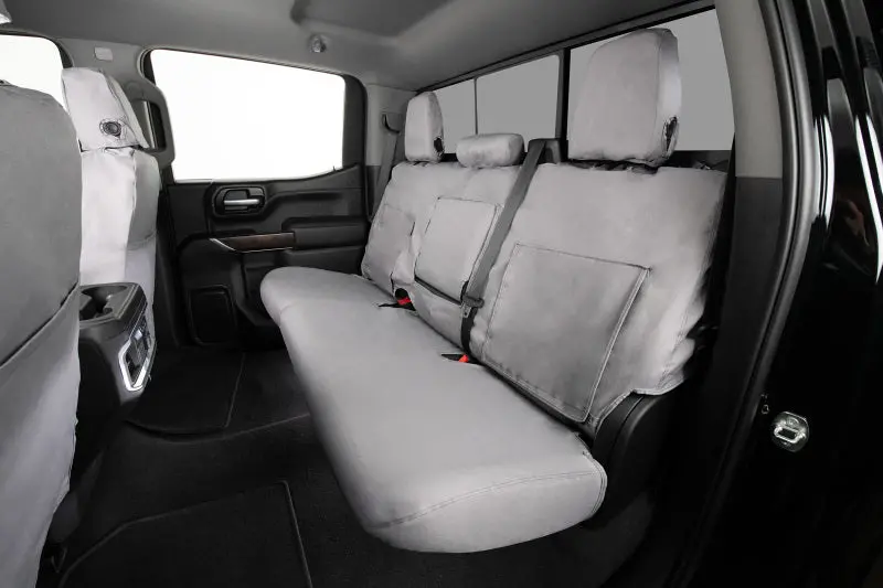 Covercraft Seatsaver Custom Front Row Seat Covers For 2011–2015 Ford Explorer – Polycotton Blend, Grey 1