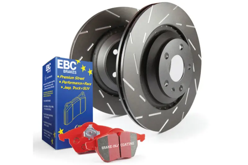 Ebc S4 High-Performance Brake Kit – Redstuff Pads & Usr Drilled/Slotted Rotors 1