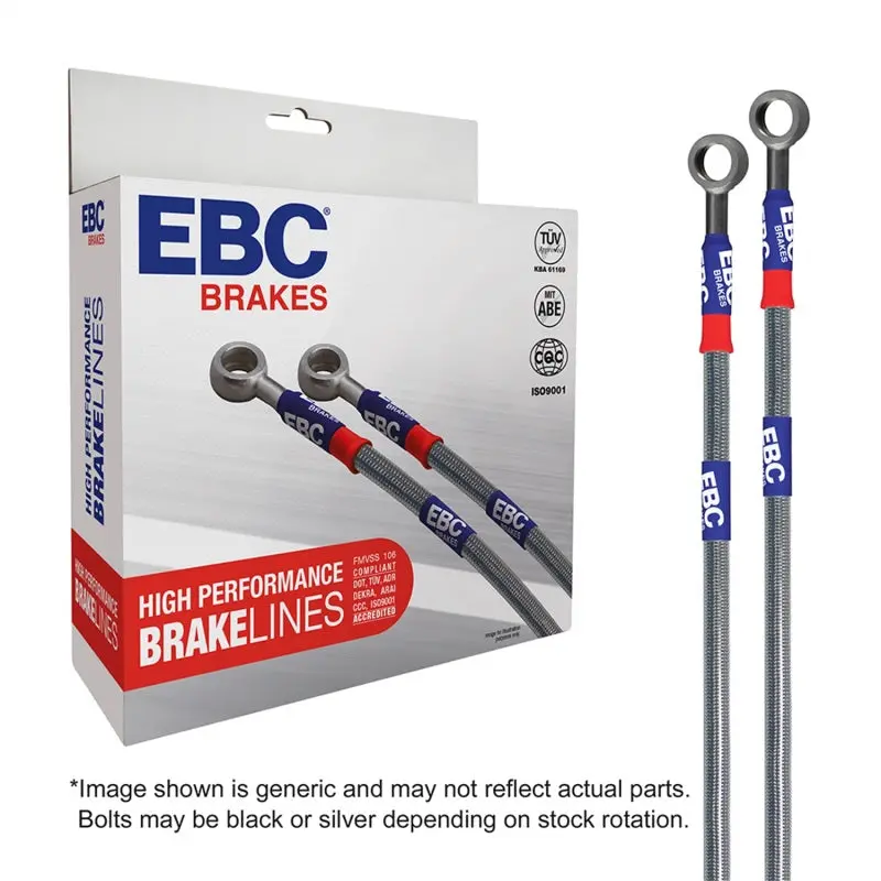 Ebc Stainless Steel Brake Line Kit For 2009–2015 Audi Tt Quattro 2.0T 1