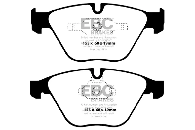 Ebc Yellowstuff Front Brake Pads For 2011–2016 Bmw Z4 Sdrive35Is (E89) 1