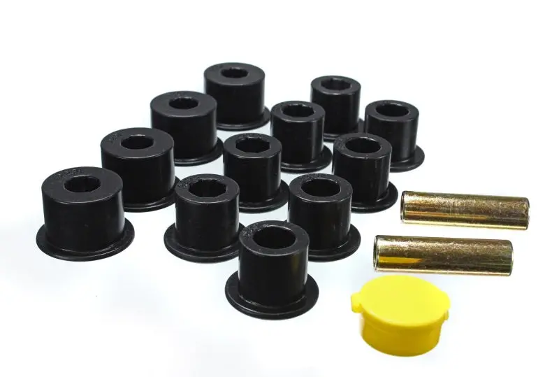 Energy Suspension 6/86-97 Nissan 720 & Hardbody Pickup 2Wd Black Rear Leaf Spring Bushing Set 1