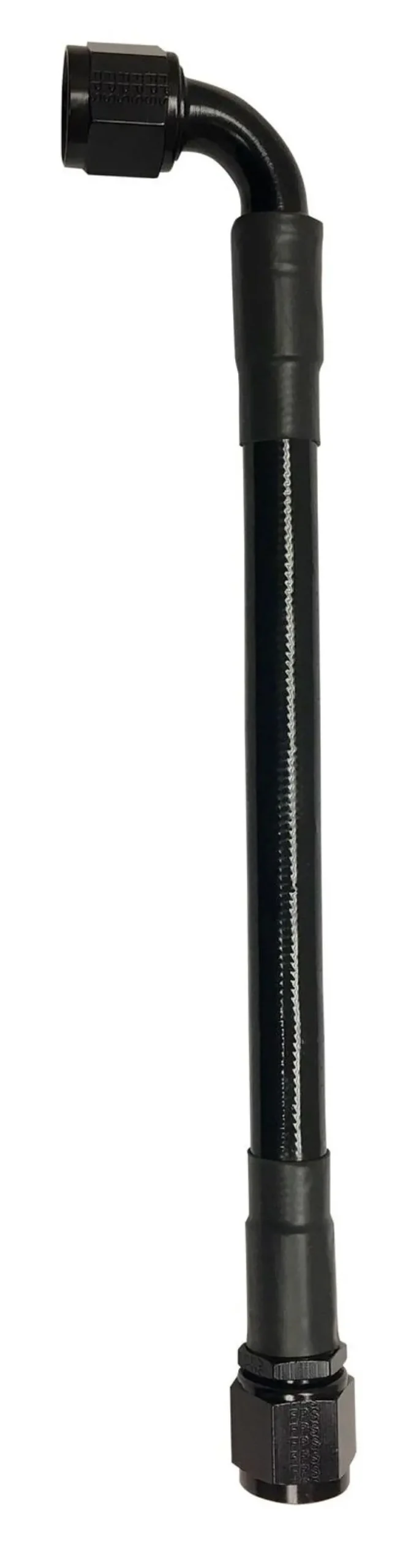 Fragola -6An Ptfe Brake/Fluid Hose Assembly – Black, Straight-To-90° Fitting, 96-Inch Length 1