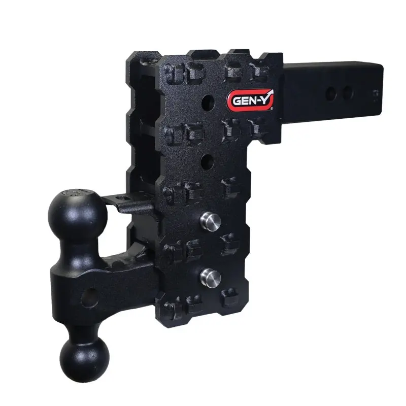 Gen-Y Phantom-X Heavy-Duty Hitch – 2.5" Shank, 7.5" Drop, 16,000 Lb Gtw, Dual-Ball & Pintle Lock Included 1