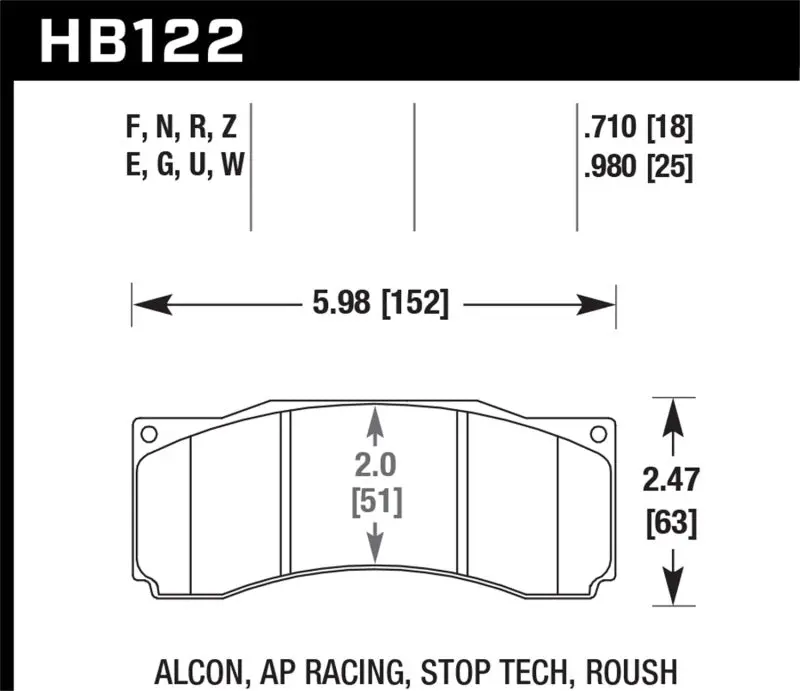 Hawk Stoptech St-60 Ceramic Brake Pads – Street Performance, Oe Fitment 2