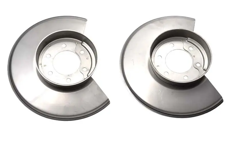 Kentrol Polished Silver Disc Brake Dust Covers For 1978–1986 Jeep Cj Models 1