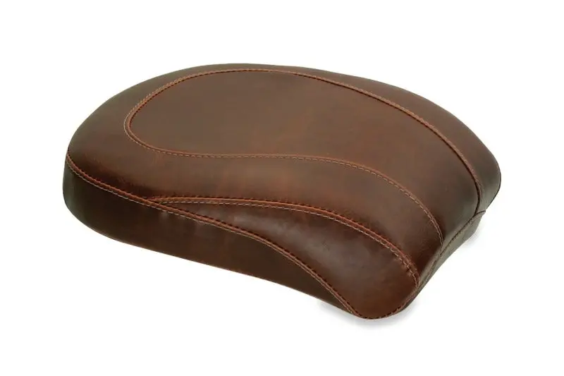 Mustang Harley-Davidson Softail–Style Wide Tripper Rear Passenger Seat For 2000–2015 Models – Distressed Brown Finish 1