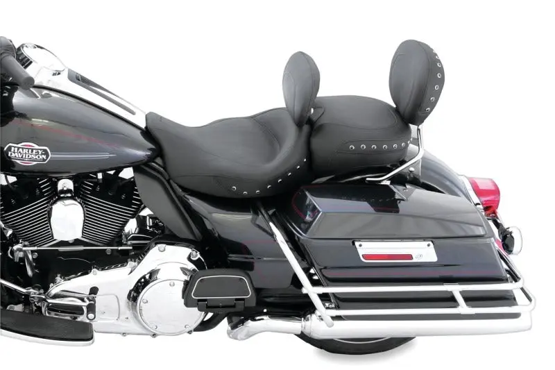 Mustang Solo Seat For Harley-Davidson Electra Glide & Road King Models (2008–2021) – Black/Pearl 1