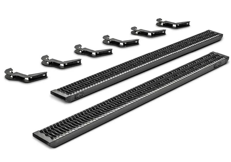 N-Fab Growler Fleet Side Steps For 2015–2019 Ford F-150 & 2017–2019 F-250/F-350 Quad Cab – Cab-Length Fit – Textured Black 1