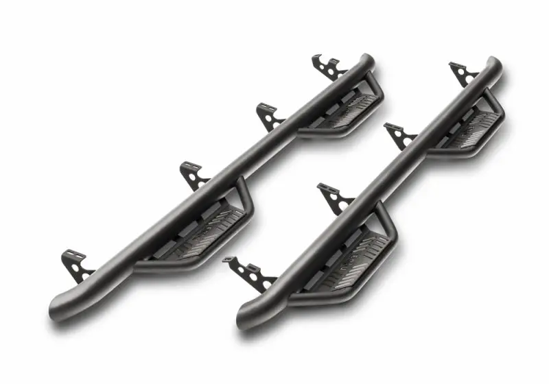 N-Fab Podium Lg Running Boards For 2015–2017 Ford F-150 Supercrew – Textured Black, 3-Inch Step 1