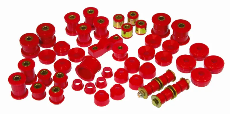 Prothane Total Suspension Bushing Kit For 1984–1987 Honda Civic & Crx – Red Polyurethane 1