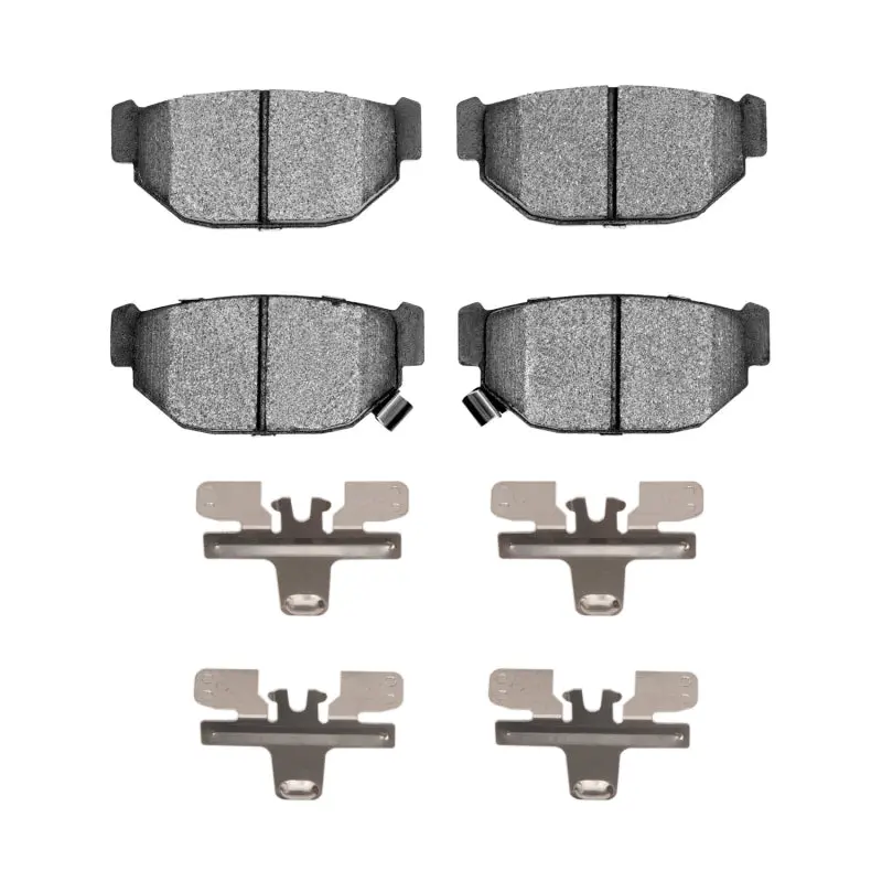 R1 85-91 Subaru Gl Rear Semi Met Pads & Hardware Kit 1