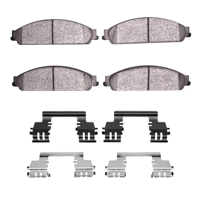 R1 Semi-Metallic Front Brake Pad & Hardware Kit For 2008–2009 Mercury Sable 1