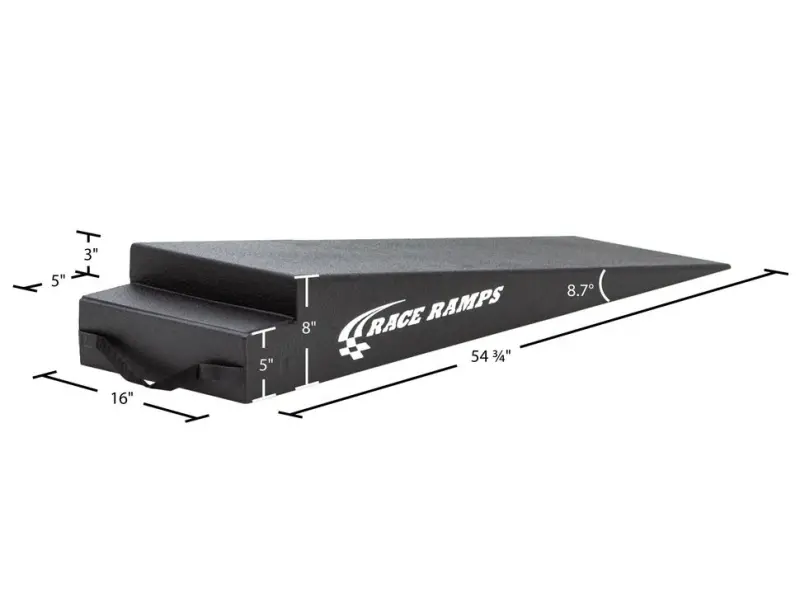 Race Ramps 8In. Trailer Ramps - 8.7 Degree Approach Angle 1