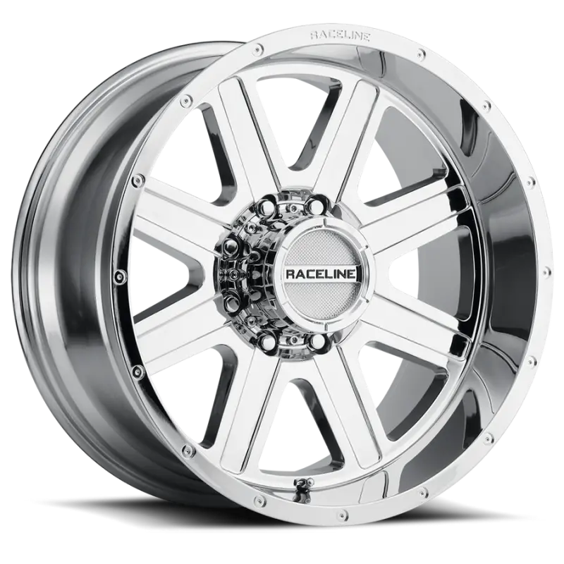 Raceline 940C Hostage 20X10In / 6X135 Bp / -19Mm Offset / 87.1Mm Bore - Chrome Wheel 1