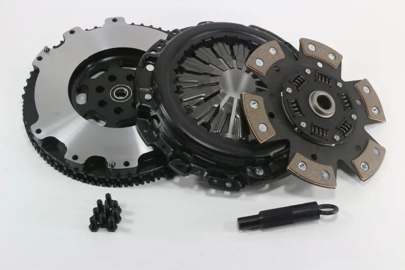 Stage 4 Ceramic 6-Pad Competition Clutch Kit With Steel Flywheel For 2010–2014 Hyundai Genesis Turbo 1