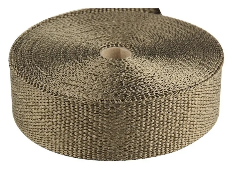 Torque Solution Universal Exhaust Wrap – Volcanic Rock Insulation, 2" × 100Ft Roll 1