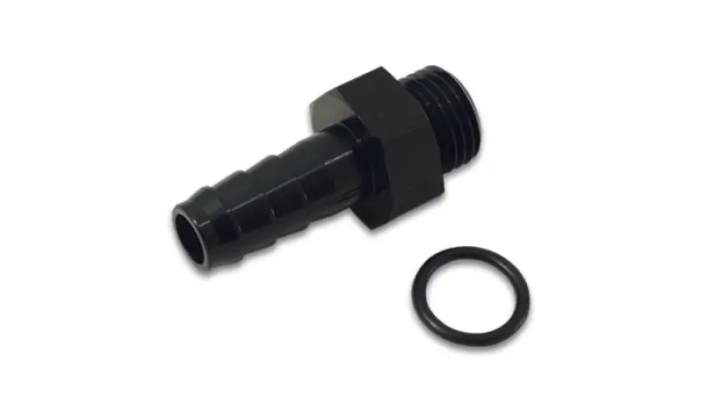 Vibrant Anodized Black -8An Orb To 3/8-Inch Barb Adapter With O-Ring 1