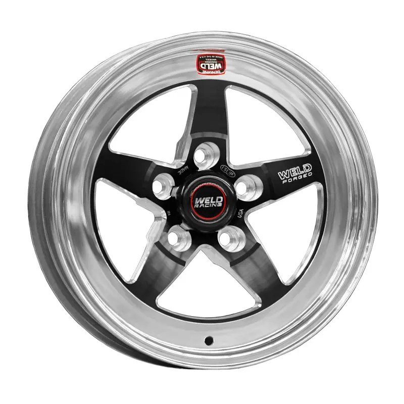 Weld S71 Forged Black Alloy Wheel – 15X12.33In, 5X4.75In Bolt Pattern, 7.5In Backspace, Medium Pad 1