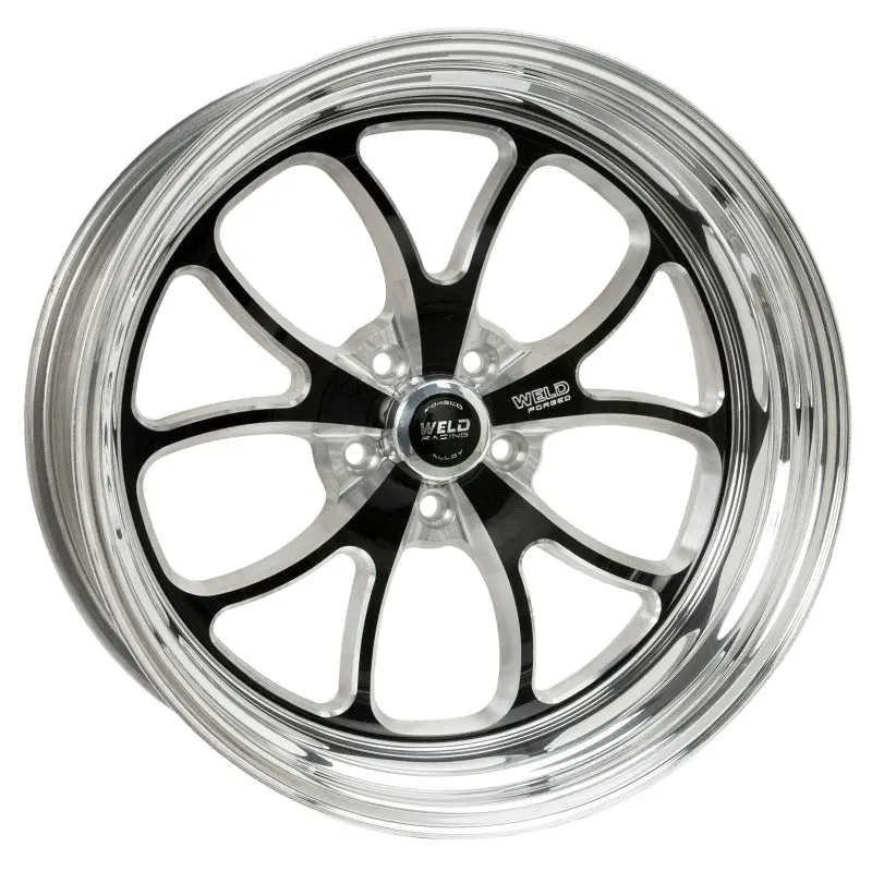 Weld S76 Forged Aluminum Wheel – 20X8, 5X4.75 Bolt Pattern, 4.8" Backspace, High-Pad Black Finish 1