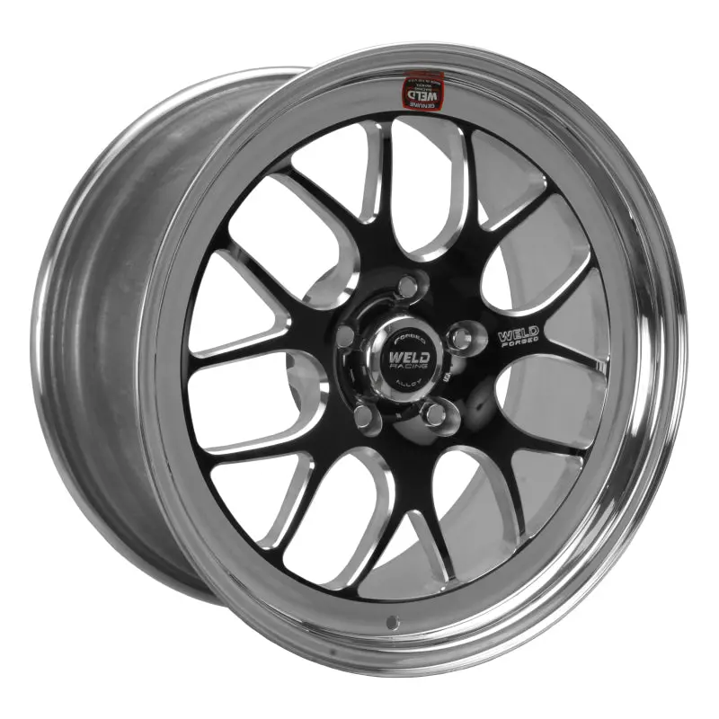 Weld S77 18X7 / 5X4.75 Bp / 4.1In. Bs Black Wheel (High Pad) - Non-Beadlock 1