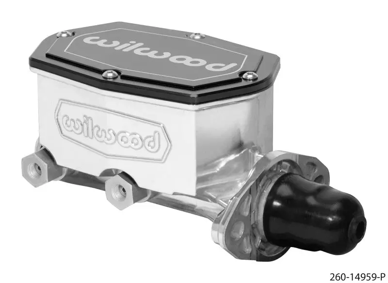 Wilwood Compact Tandem Master Cylinder – 1-Inch Bore With Ball-Burnished Pushrod 1