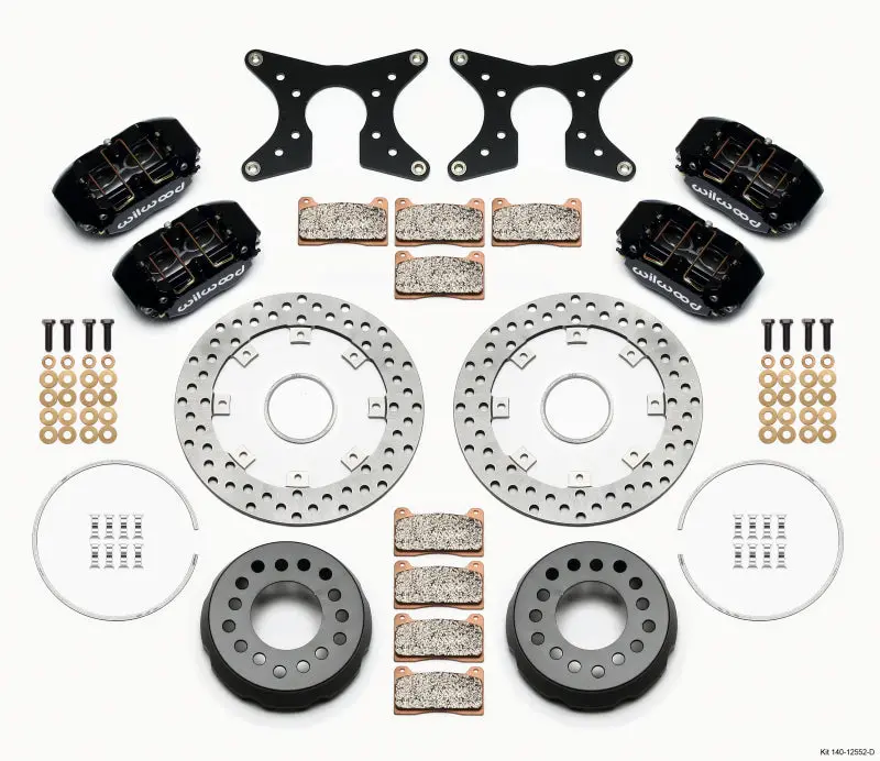 Wilwood Dynapro Dual Rear Caliper Kit With Lug-Mount Brackets – Big Ford Style, 2.5″ Offset 1
