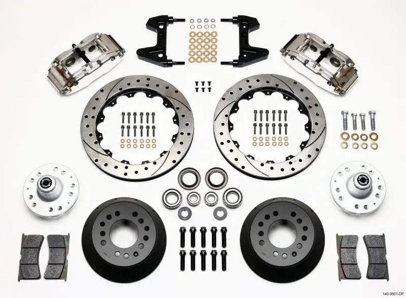 Wilwood Narrow Superlite 6R Front Hub Assembly – 12.88-Inch Drilled Rotor, Polished Finish, Designed For 1974–1980 Pinto & Mustang Ii With Disc Spindles 1