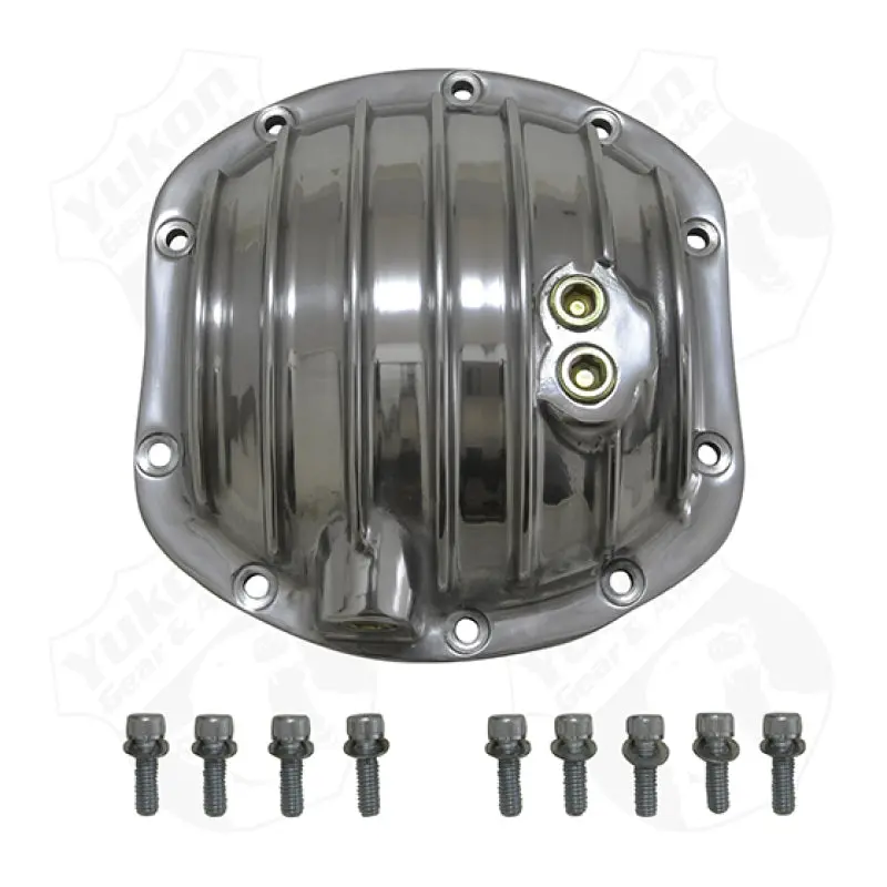 Yukon Gear Polished Aluminum Differential Cover – Dana 30 Standard Rotation Replacement 1